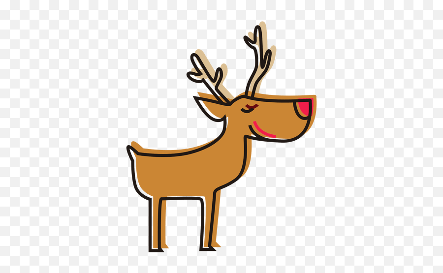 Transparent Png Svg Vector File - Iconos De Navidad Dibujo Png,Reindeer Png