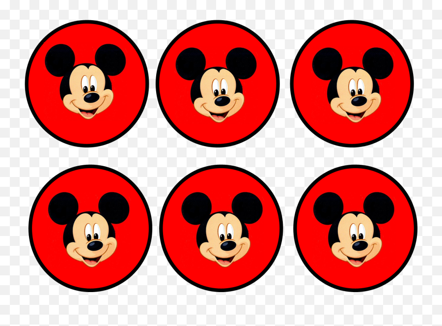 Fiesta De Mickey Mouse - Mickey Mouse Stickers Png,Circulo Rojo Png