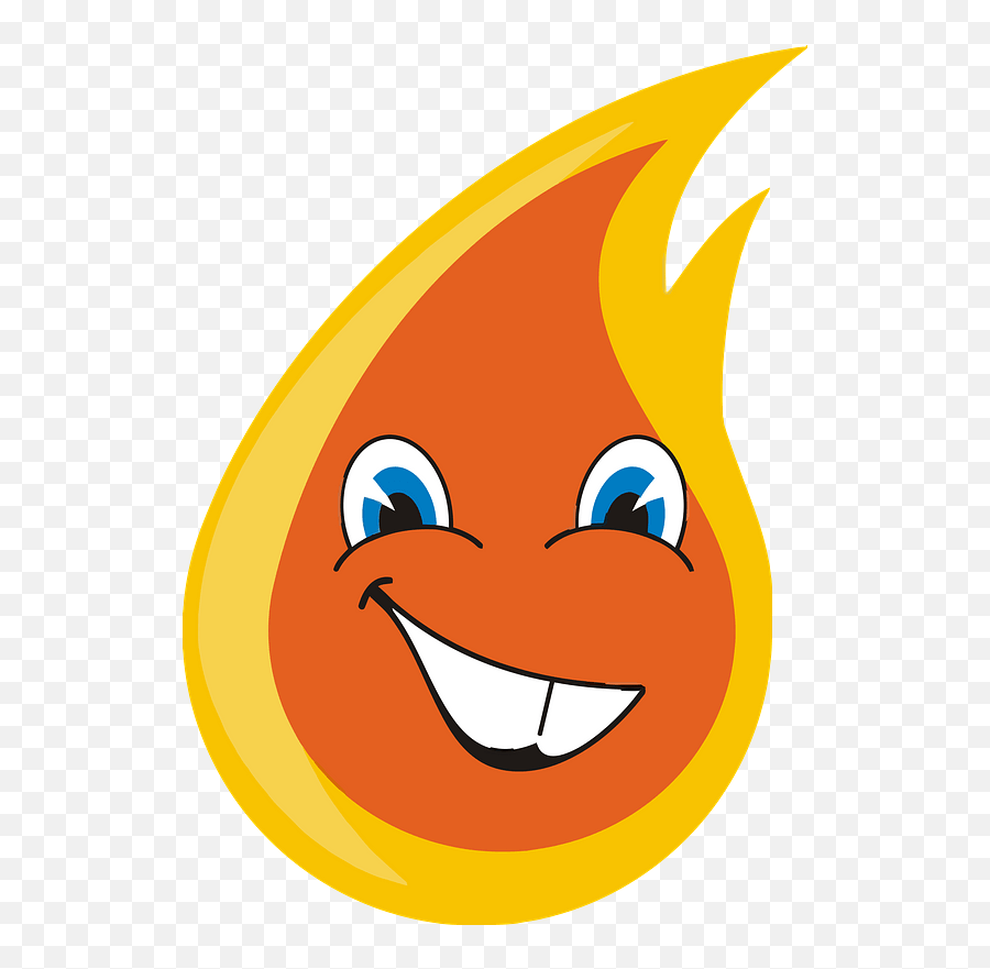 Anthropomorphic Flame Clipart Free Download Transparent - Smiley Png,Flame Clipart Png