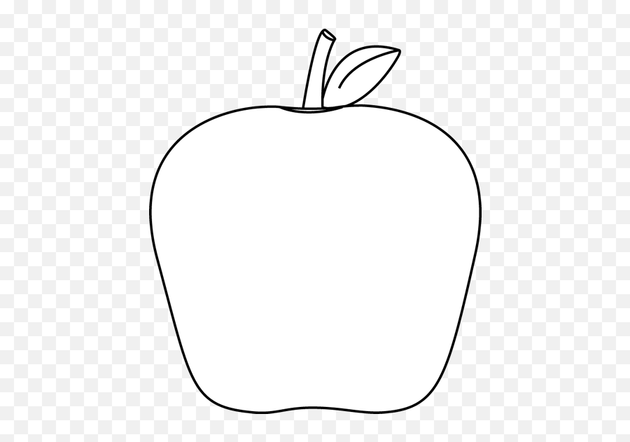 Black And White Apple Clip Art - White Apple Clipart White Apple Clipart Png,Apple Clip Art Png