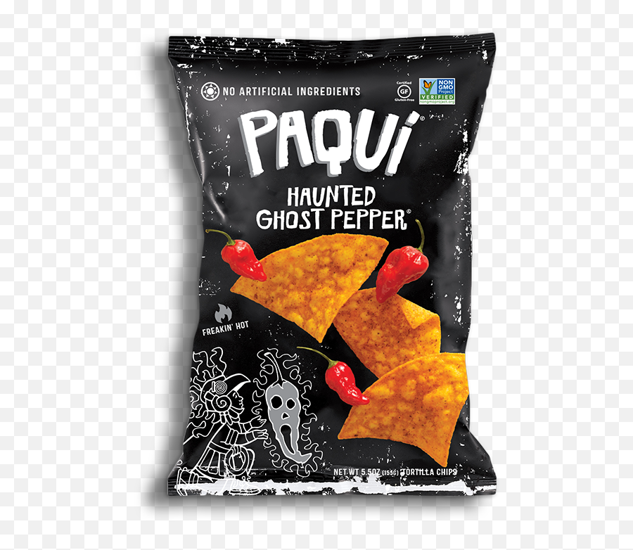 Download Callout Bag Lg - Paqui Haunted Ghost Pepper Chips Paqui Ghost Pepper Chips Png,Bag Of Chips Png
