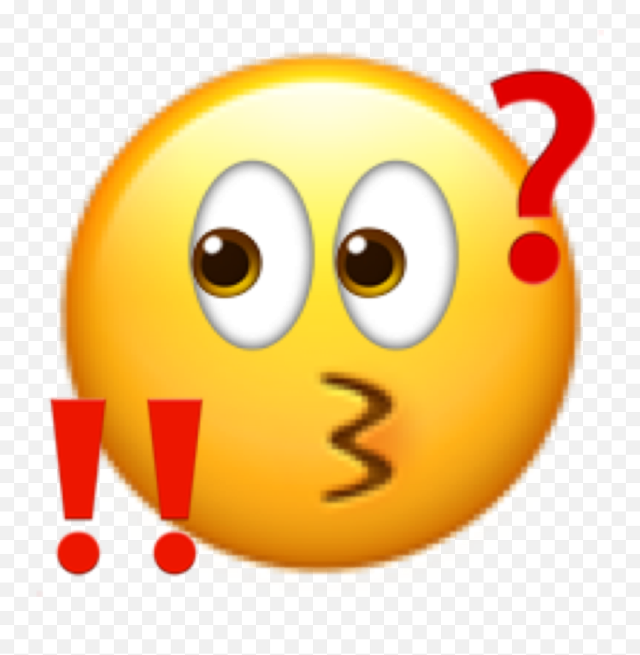 Confused Emoji What Sticker By Zainab Hussain - Smiley Png,Confused Emoji Png