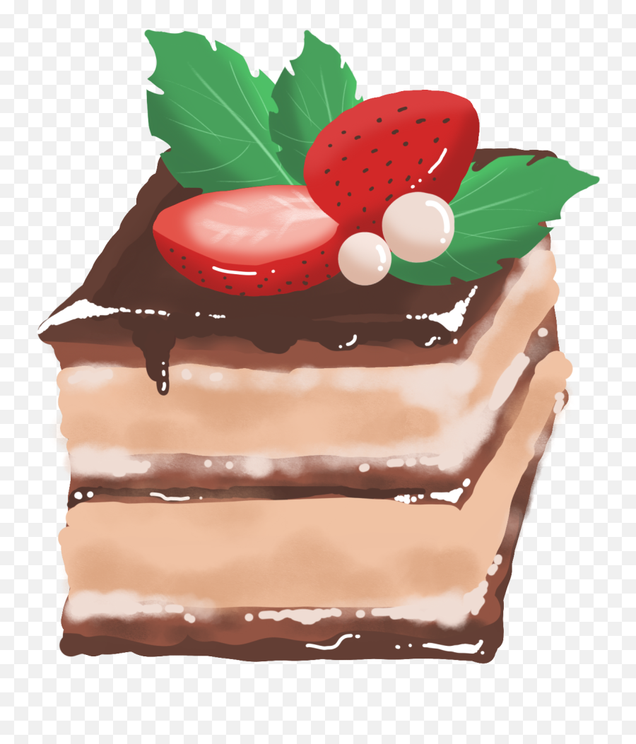 Strawberry Chocolate Cake Png And Psd - Cake,Chocolate Cake Png