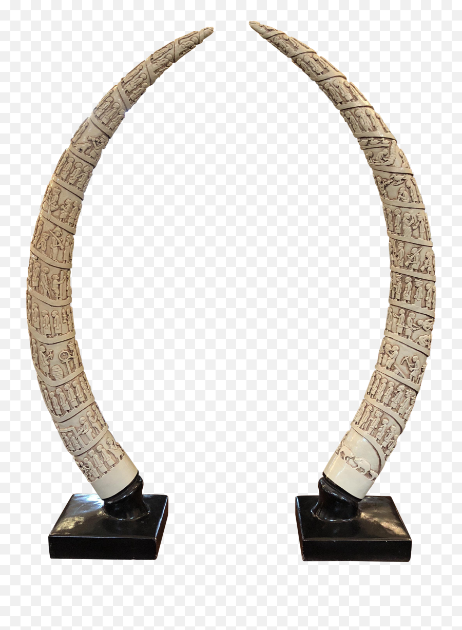 Replica Elephant Tusks - A Pair Solid Png,Tusk Png