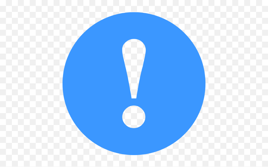 Download Hd File - Notification Exclamation Mark Icon Blue Exclamation Mark Icon Blue Png,Exclamation Mark Png