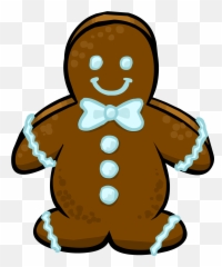 Gingerbread Man Png - Gingerbread Man Club Penguin Transparent Animated
