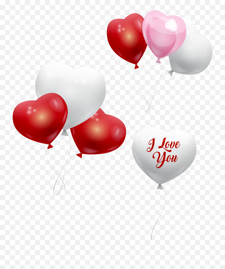 Valentine Balloons Heart - Free Image On Pixabay Png,Heart Balloons Png