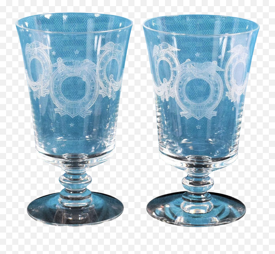 Pair Of Crystal Etched Gobletwine Glasses - Found At Www Serveware Png,Goblet Png