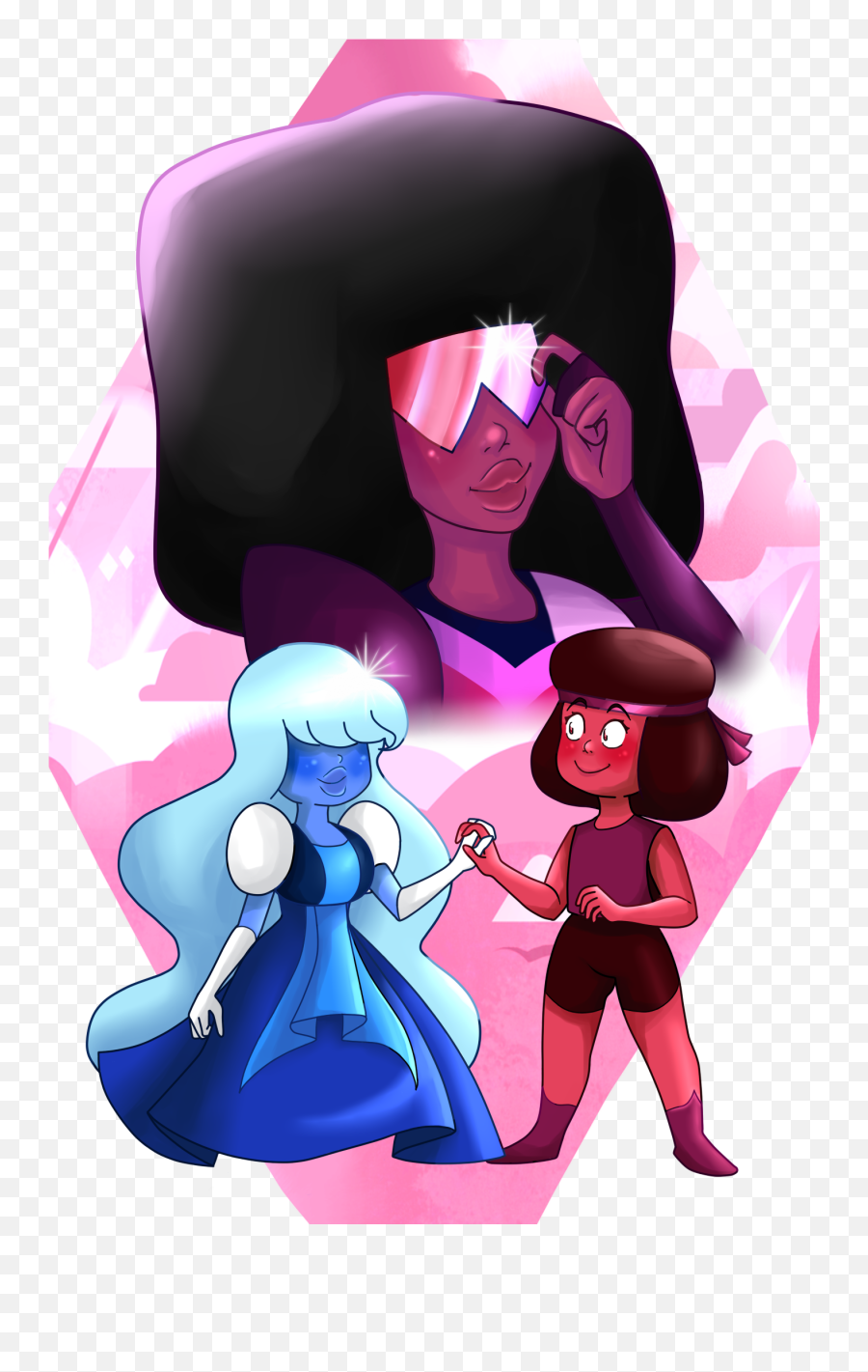 Ruby Sapphire With Garnet By K3mami - Fictional Character Png,Garnet Png