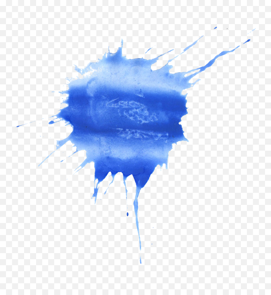 20 Blue Watercolor Splatter - Watercolor Painting Png,Water Transparent Png