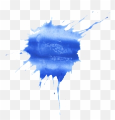 20 Blue Watercolor Splatter - Watercolor Painting Png,Water Transparent Png