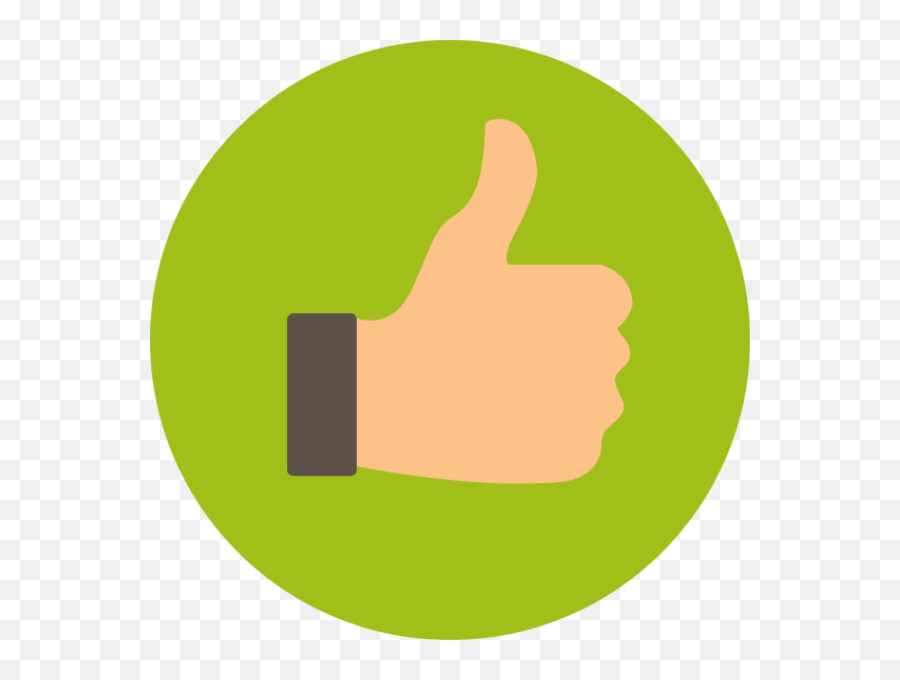 Like - Thumbs Up Flat Icon Png,Like Icon Png