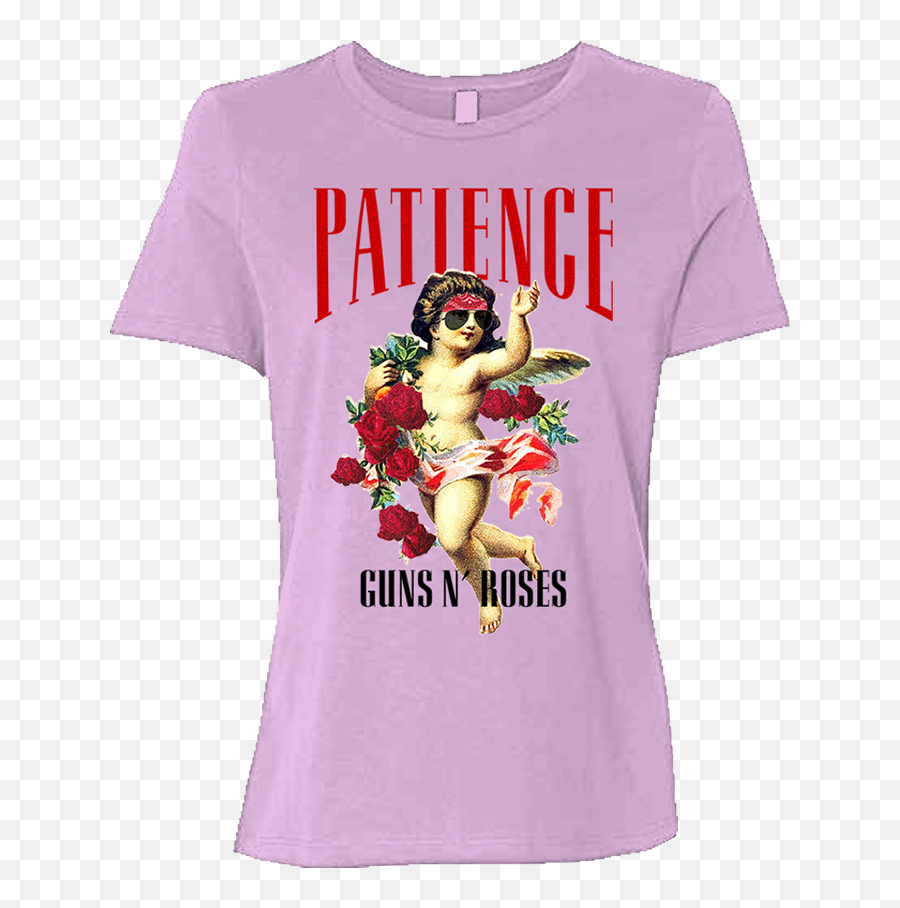 Floral Patience Ladies T - Guns And Roses Baby Clothes Png,Patience Png