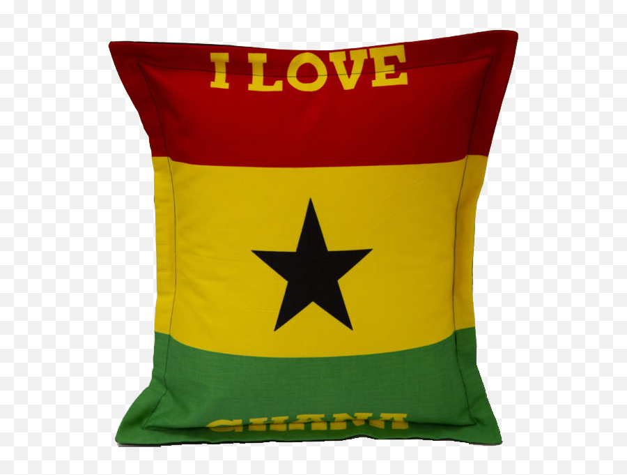 I Love Ghana Flag Cushion - 1836 Steakhouse Png,Ghana Flag Png