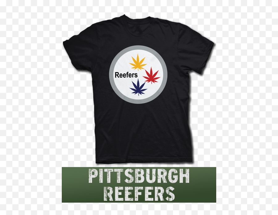 Pittsburgh Steelers Marijuana Bust Pot Leaf Logo Spoof T - Gorillaz Plastic Beach Deluxe Png,Steelers Logo Pic