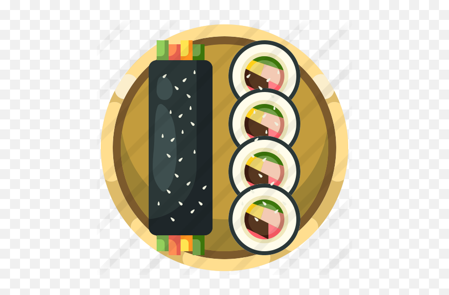 Sushi Roll - Free Food Icons Dish Png,Sushi Roll Png