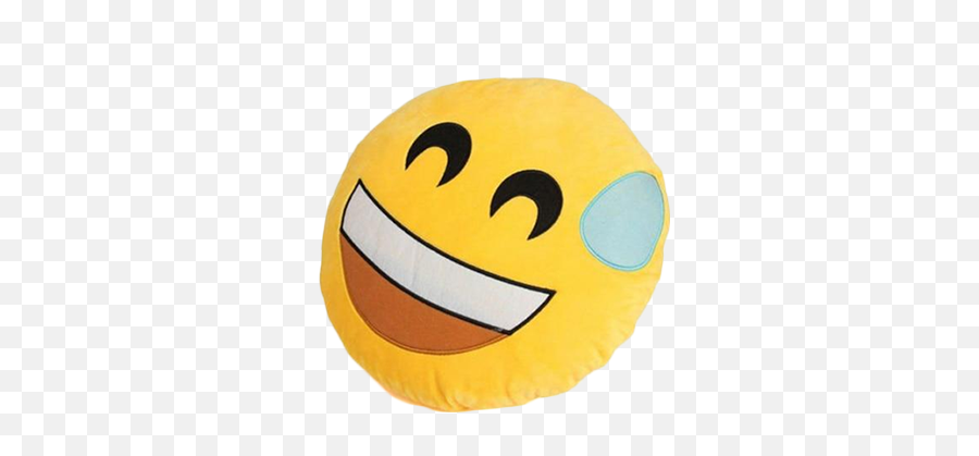 Happy Face Emoji Pillow - Stuffed Toy Png,Happy Face Emoji Transparent
