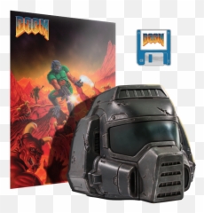 Get The Doomguyu0027s Helmet In Doom Collectors - Doom Guy Helmet Bethesda Png,Doomguy Transparent