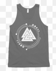 Valknut Norse Pagan American Apparel Tank Top - Sleeveless Shirt Png,Valknut Png