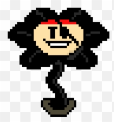 Download Flowey Undertale - Pixel Art Full Size Png Image Flowey,Flowey Png