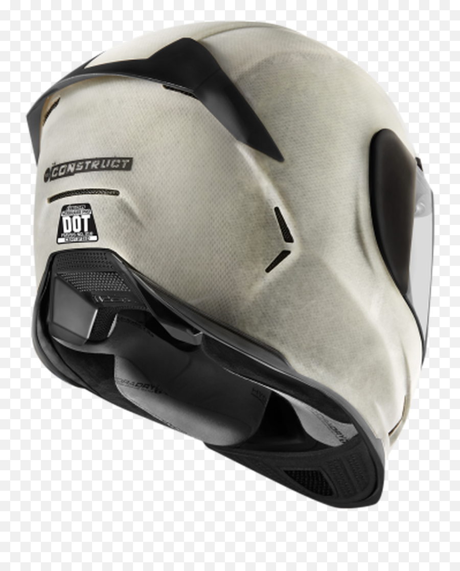 Meancycles Airframe Pro Construct White Full Face Helmet - Icon Airframe Pro Construct Png,Icon Airframe Visor