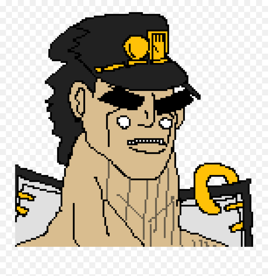 Editing Jotaro - Free Online Pixel Art Drawing Tool Pixilart Peaked Cap Png,Jotaro Icon