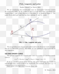 Pdf Pole Tangents And Polar Rastko Vukovi - Academiaedu Dot png