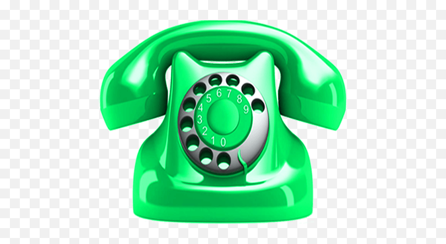 Green Telephone Graphic No Background Free Png Images - Telephone No Background,Phone Transparent Background