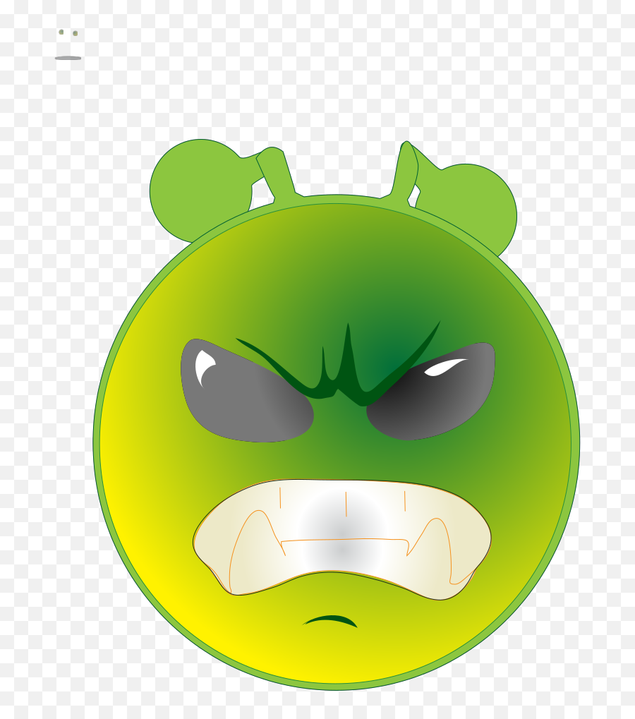Smiley Green Alien Grrr Png Svg Clip Art For Web - Download Fictional Character,Smiley Icon Meanings