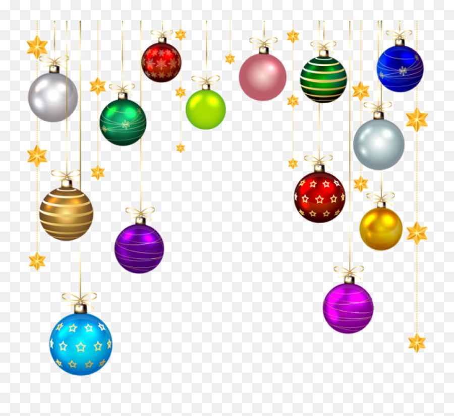 Free Png Hanging Christmas Balls Decor - Christmas Decor Png Clipart,Christmas Decor Png