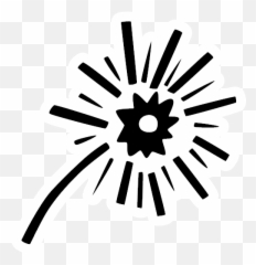 Christmas Fireworks New Year Party Icon - New Years Hand png