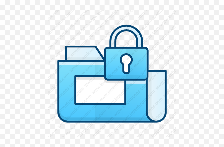 Download Secure Data Folder Vector Icon Inventicons Png Locked