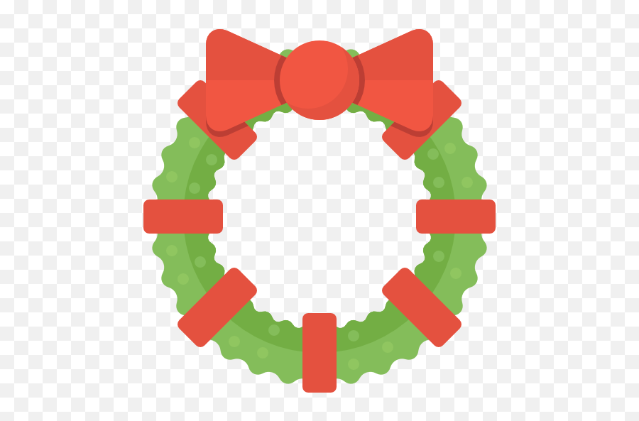 Christmas Wreath - Free Christmas Icons Graphic Christmas Wreath Vector Png,Christmas Reef Png