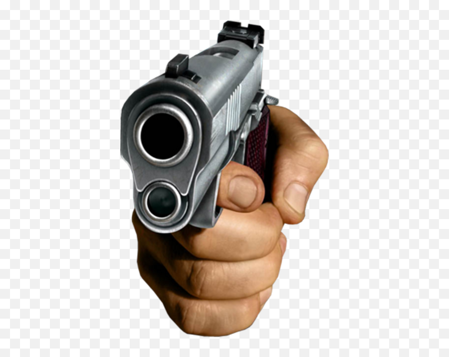 Hand Pointing A Gun Template Transparent Png - Hand Gun Transparent Background,Rifle Png