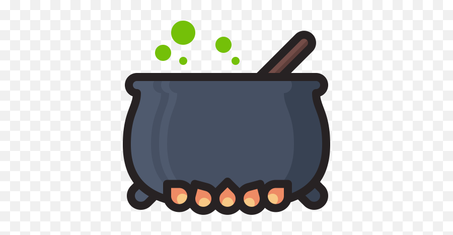 Halloween Horror Pot Potion Scary Witch Icon Png