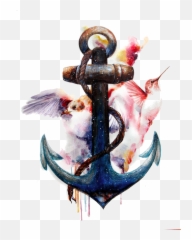 Anchor Png Image With Transparent Background Arts - Hummingbird Tattoo