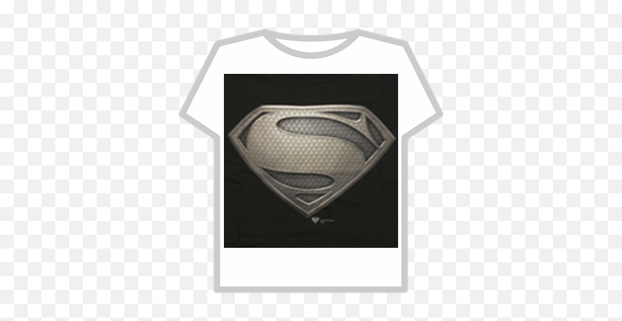 Superman - Manofsteellogoblacktshirt7 Roblox Roblox T Shirt Hack Png,Man Of Steel Logo Png