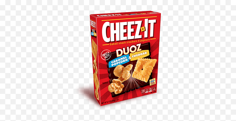Cheez - It Duoz Caramel Popcorn And Cheddar Cheez It Duoz Png,Popcorn Transparent