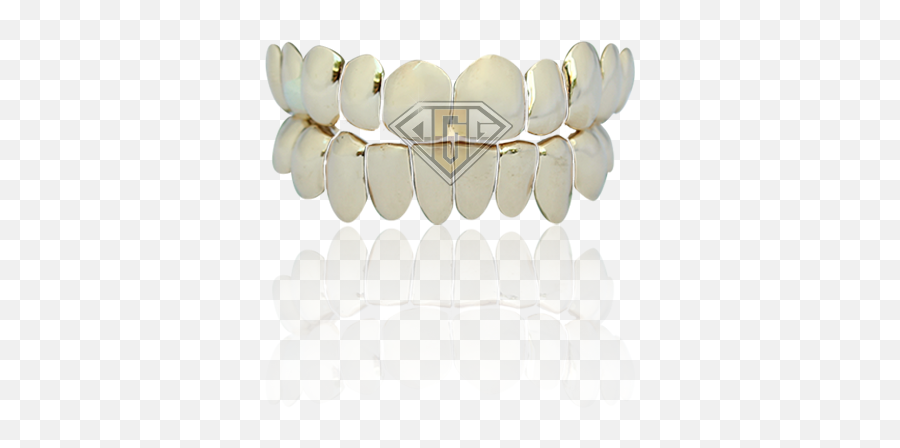 Yellow Gold Top 10 And Bottom Teeth - Bracelet Png,Gold Teeth Png