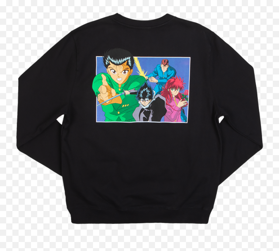 Yu Hakusho Group Black Sweatshirtu2013 Atsuko - Cartoon Png,Yu Yu Hakusho Png