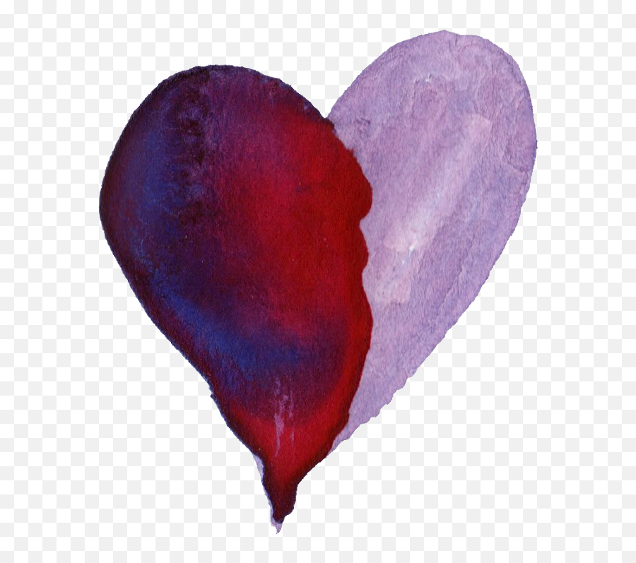 Download Free - Purple Watercolor Heart Png Red And Purple Heart,Purple Watercolor Png