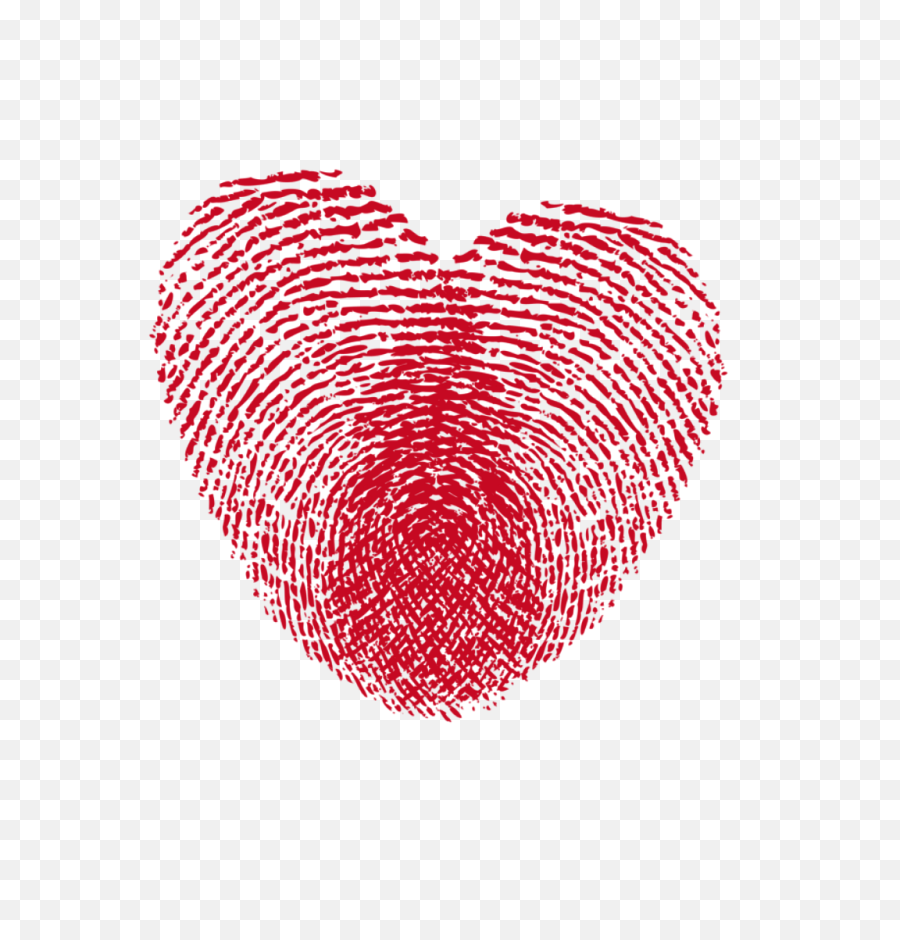 Heart Shaped Fingerprint Png - Fingerprint Heart Png,Finger Print Png