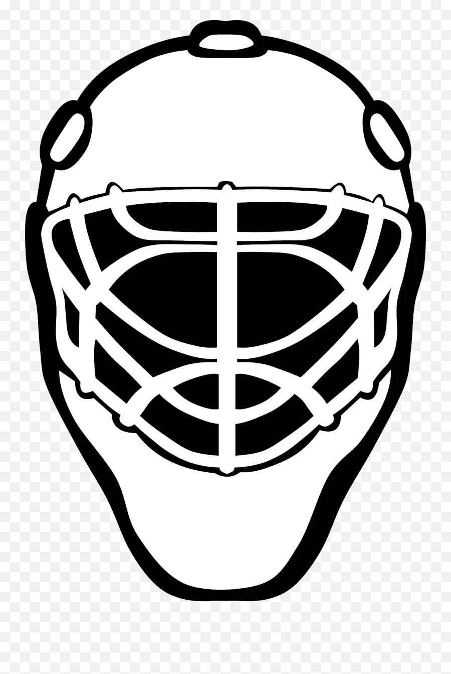 Lacrosse Helmet Symmetry Monochrome - Goalie Mask Svg Png,Jason Mask Png