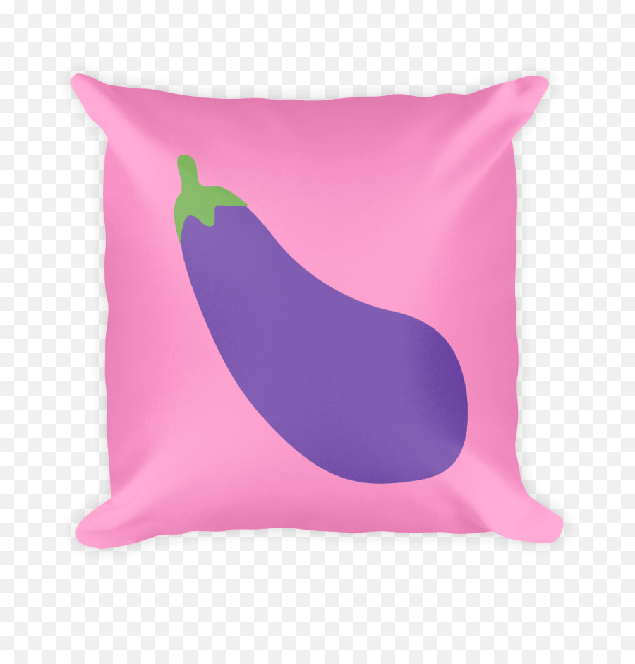 Eggplant Emoji Pillow Swish Embassy - Eggplant Emoji Pillow Png,Eggplant Emoji Transparent Background