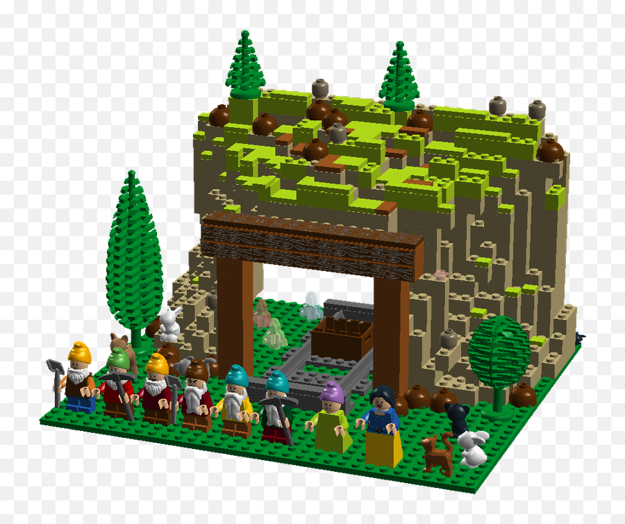 Seven Dwarfs Mine - Log Cabin Full Size Png Download Seekpng Construction Set Toy,Cabin Png