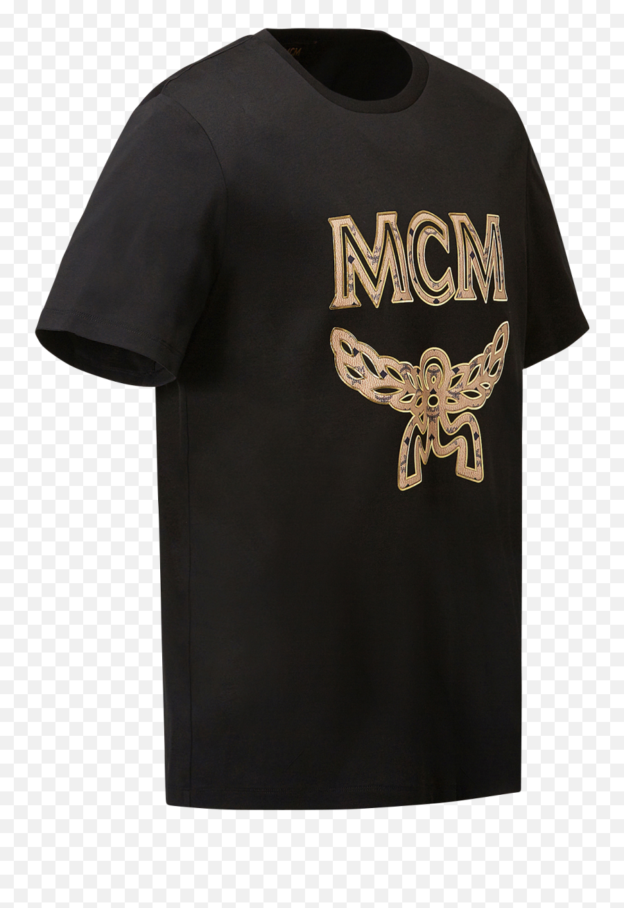 Medium Womenu0027s Logo T - Shirt Black Mcm Hk Mcm Png,Hk Logo