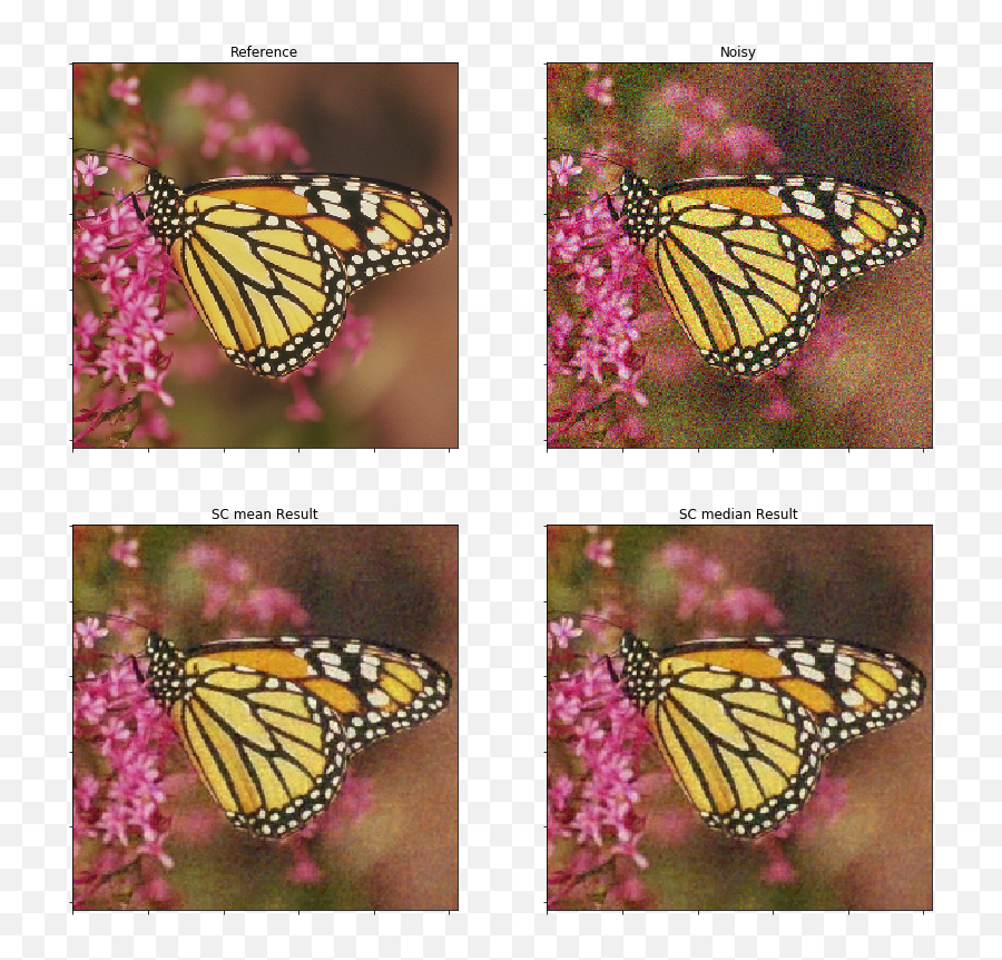 Gaussian White Noise Restoration Via Sc U2014 Sporco 0112 - Butterfly Png,Monarch Png