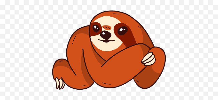 Cute Sloth Claw Flat - Transparent Png U0026 Svg Vector File Happy,Cute Cartoon Png