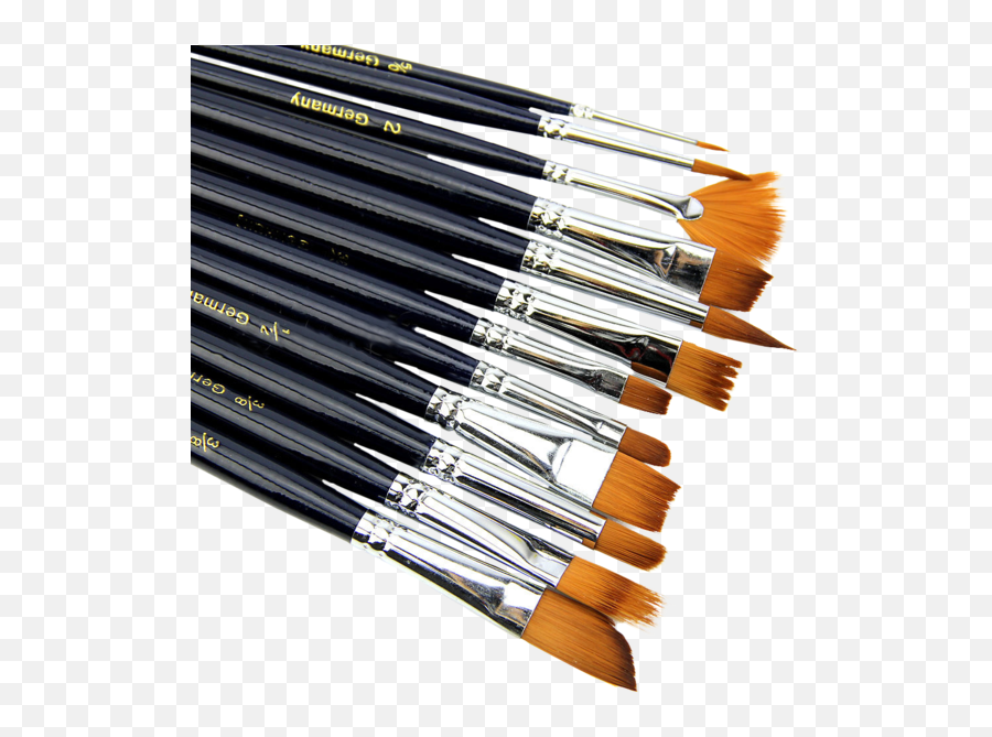 Painting Brush Png - Artist Paint Brush Set Nylon Hair Transparent Paint Brushes Png,Paint Brushes Png