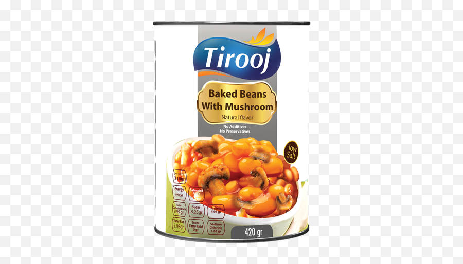 Canned Baked Beans With Mushrooms Tirooj - Baked Beans With Mushroom Png,Baked Beans Png